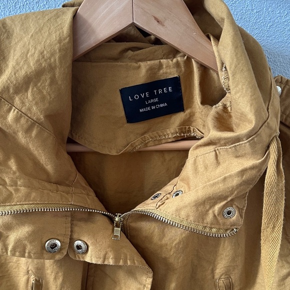 Love Tree Women's Yellow Utility Jacket - Picture 2 of 4